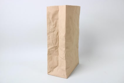 Michael Harvey Craft Ceramic Paper Bag Vase