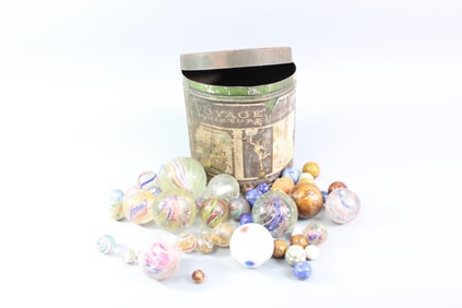 350+ Antique Glass & Clay Marbles