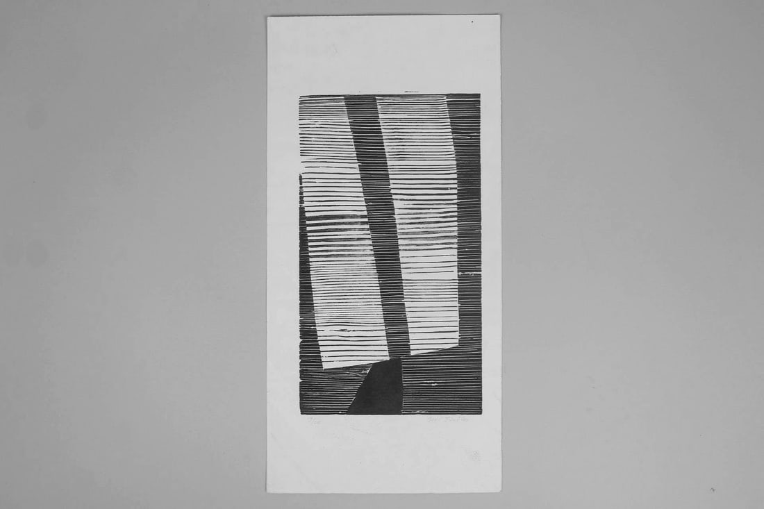 B&W Minimalist Abstract Print, Frantisek Tichy (1 of 12)