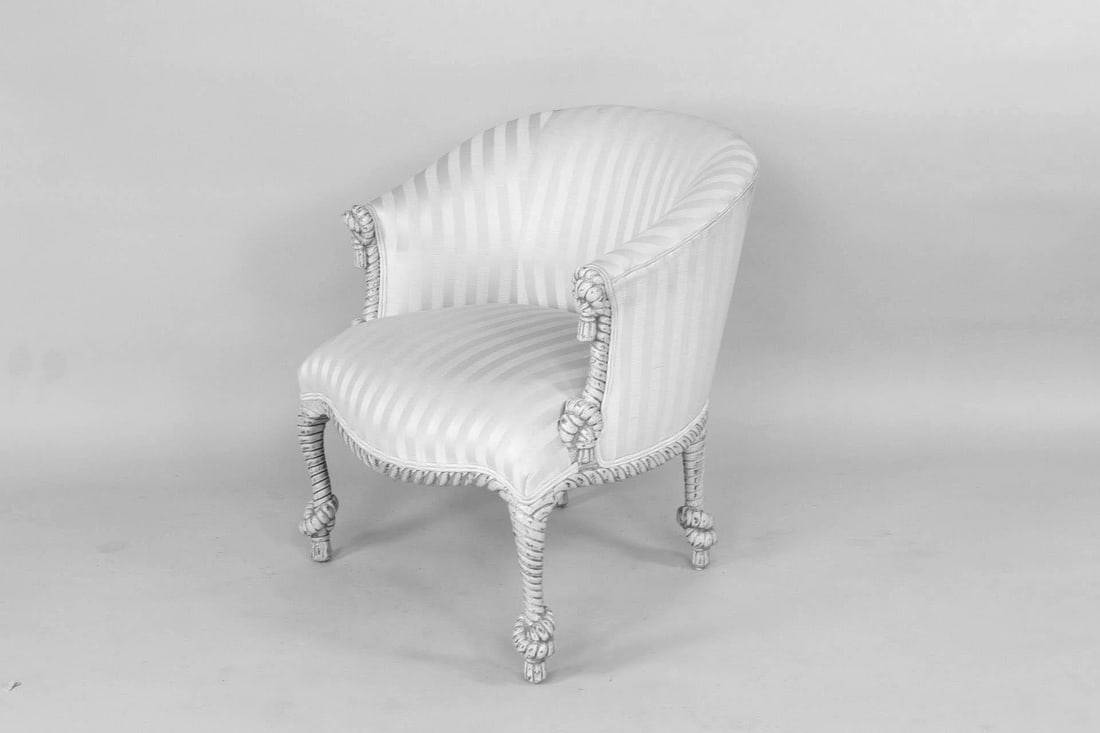 Napoleon III Style Highland Rope & Tassel Arm Chair (1 of 16)