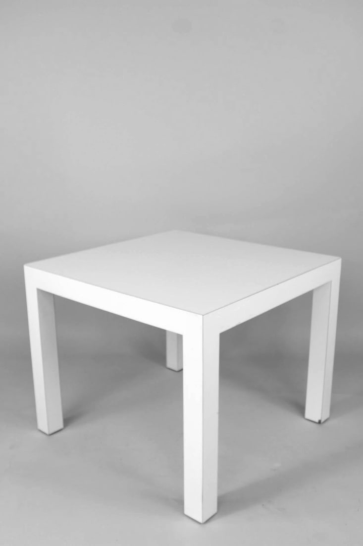 White Parsons Dining Table (1 of 11)