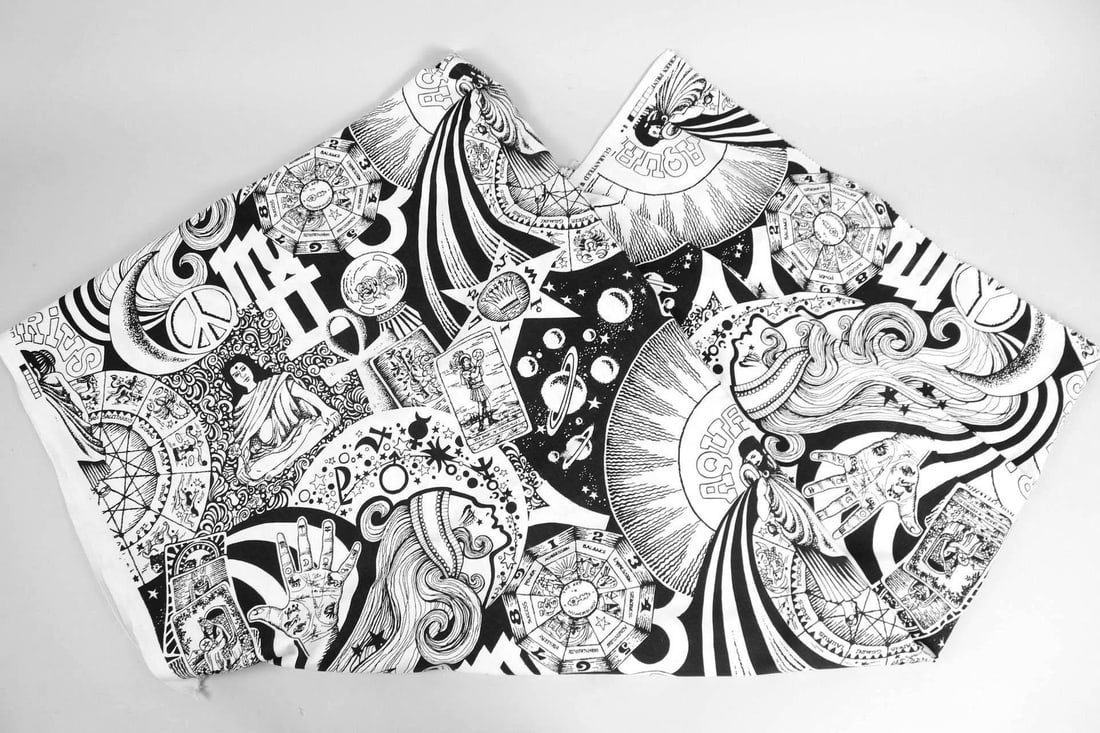 Deadstock New Age Astrological Hippie Fabric (1 of 15)