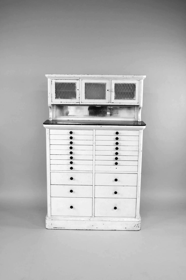 Industrial Multi-Drawer Dental Apothecary Cabinet (1 of 16)