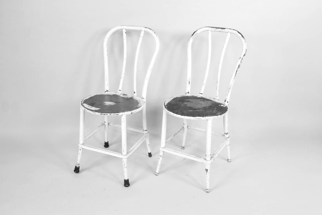 Pair of Metal Bistro Chairs, Thonet Shaped (1 of 11)