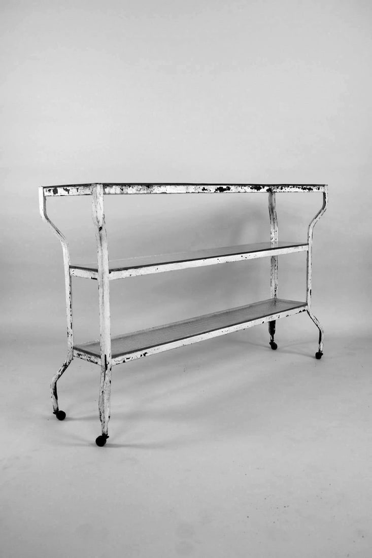 Medical 3-Shelf Glass Stand Trolley Cart (1 of 13)