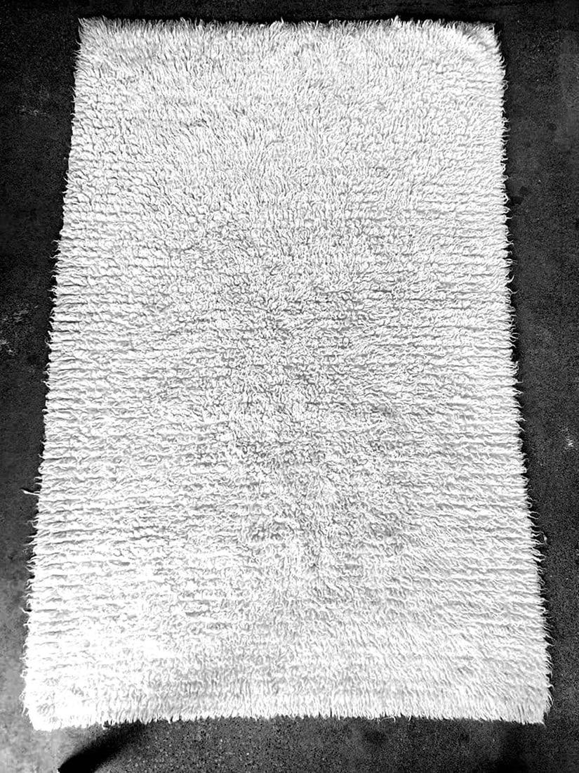 White Flokati 8x5 Ft Wool Shag Rug (1 of 10)