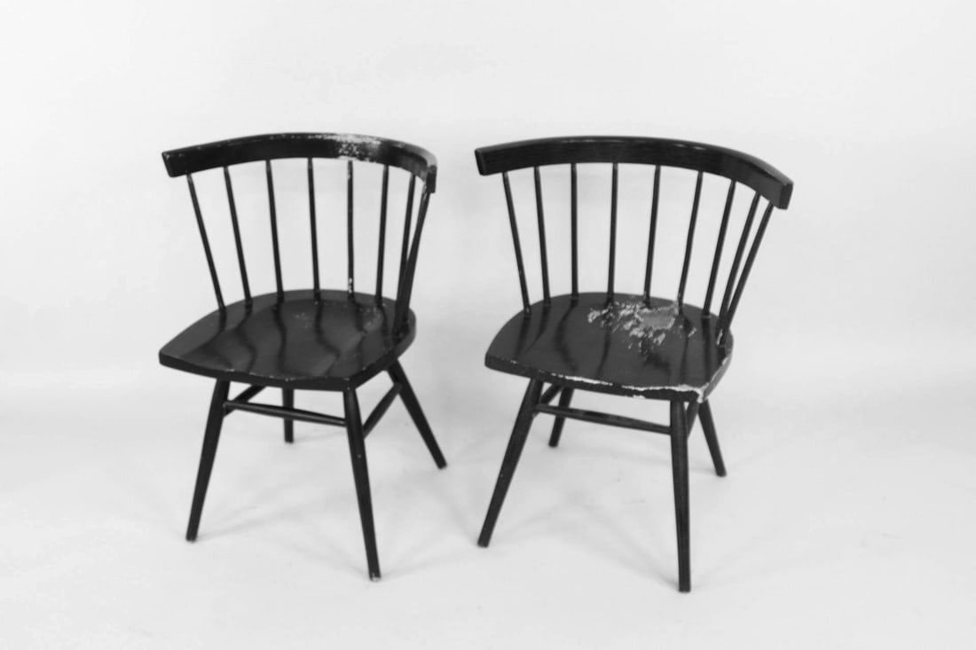 Pair of Nakashima Straight Chairs for Knoll (1 of 14)