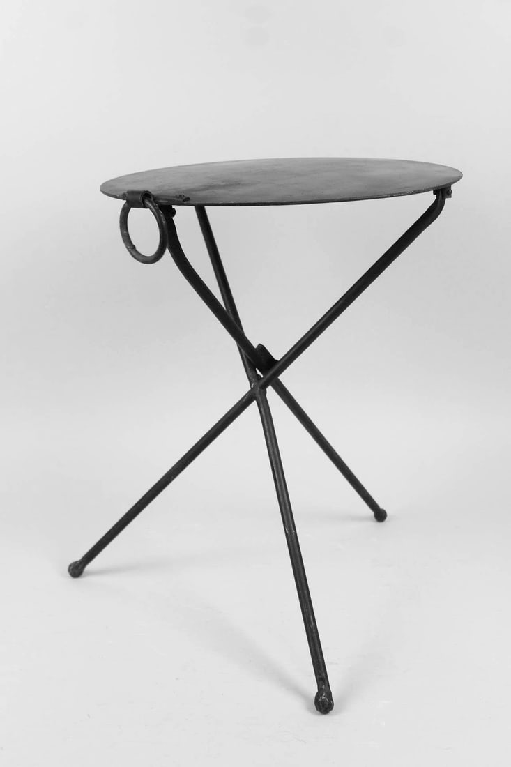 Wrought Iron Folding Side Table (1 of 13)