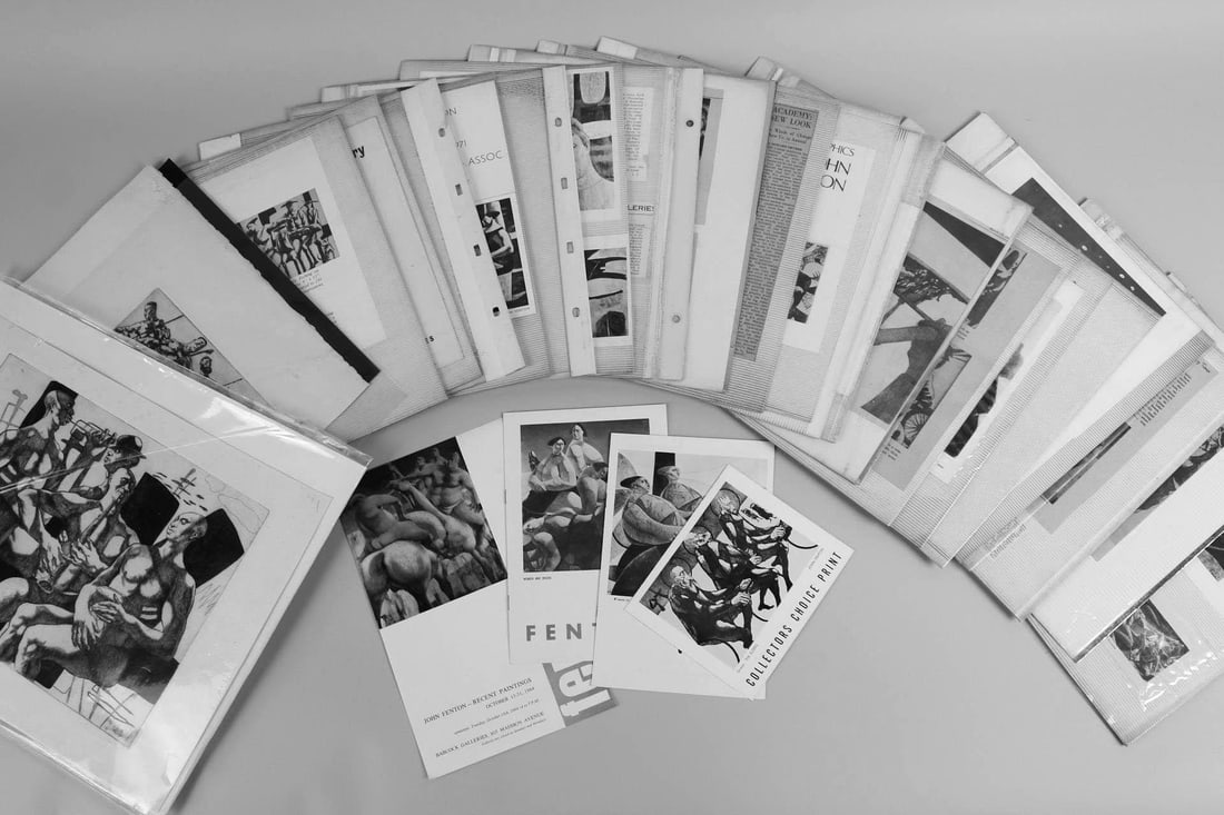 John Fenton Artist Etchings & Scrapbook Pages (1 of 20)