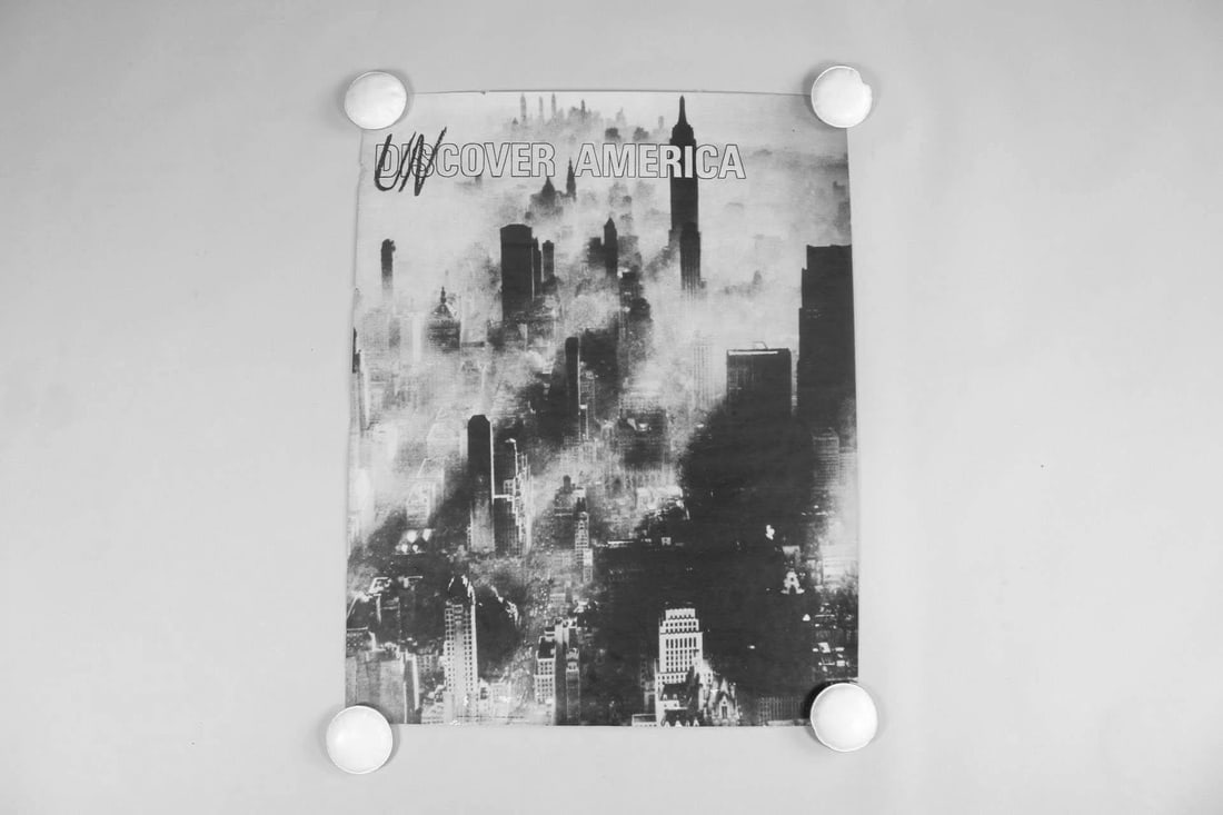 Mid-Century Black & White "Undiscover America" Poster, New York City (1 of 9)