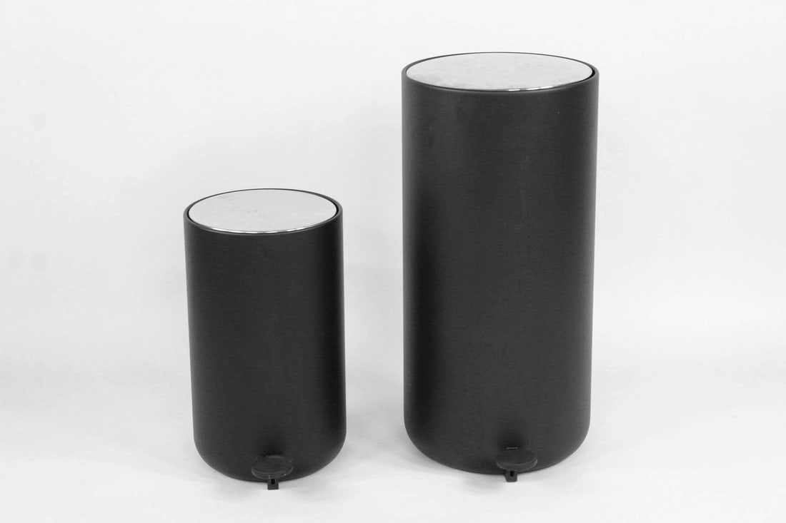 Pair of Steel Cylinder Trash Cans, Norm Architects for Menu (1 of 10)
