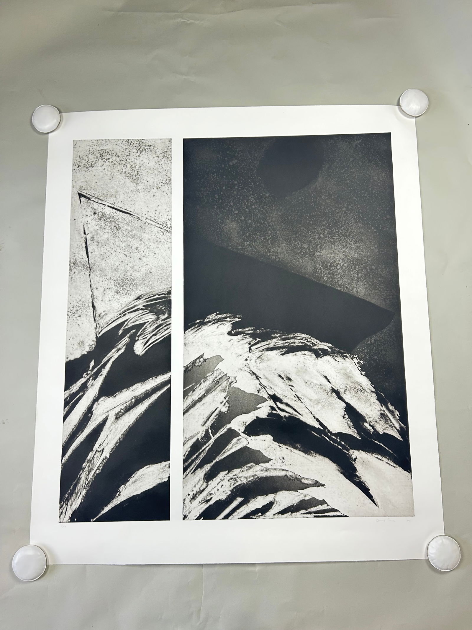 David True Aquatint "Day Without Words" (1 of 9)