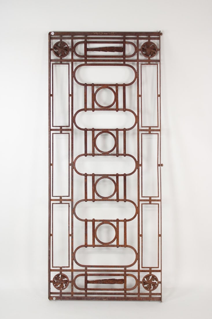 Wrought Iron Art Nouveau Gate Door (1 of 19)