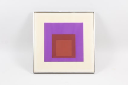 Josef Albers Modernist Screenprint, Palatial