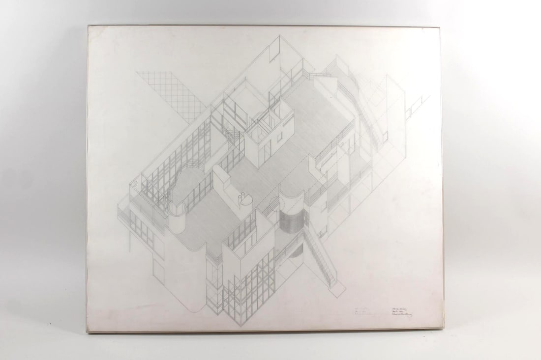 Charles Gwathmey Architectural Drawing "House Study" (1 of 11)