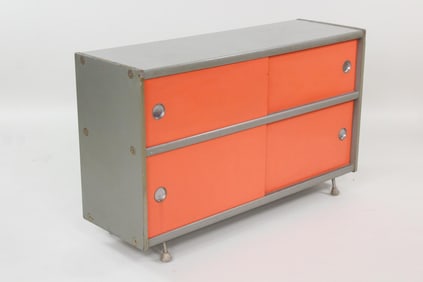 Mid Century Modern Metal Storage Credenza, Bill Renwick