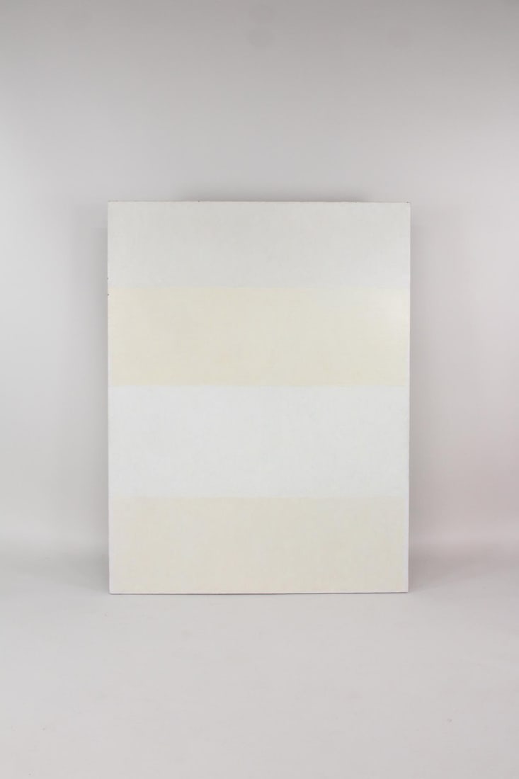 Large Clark Murray Monochromatic Minimalist Painting, Muted Cream (1 of 14)