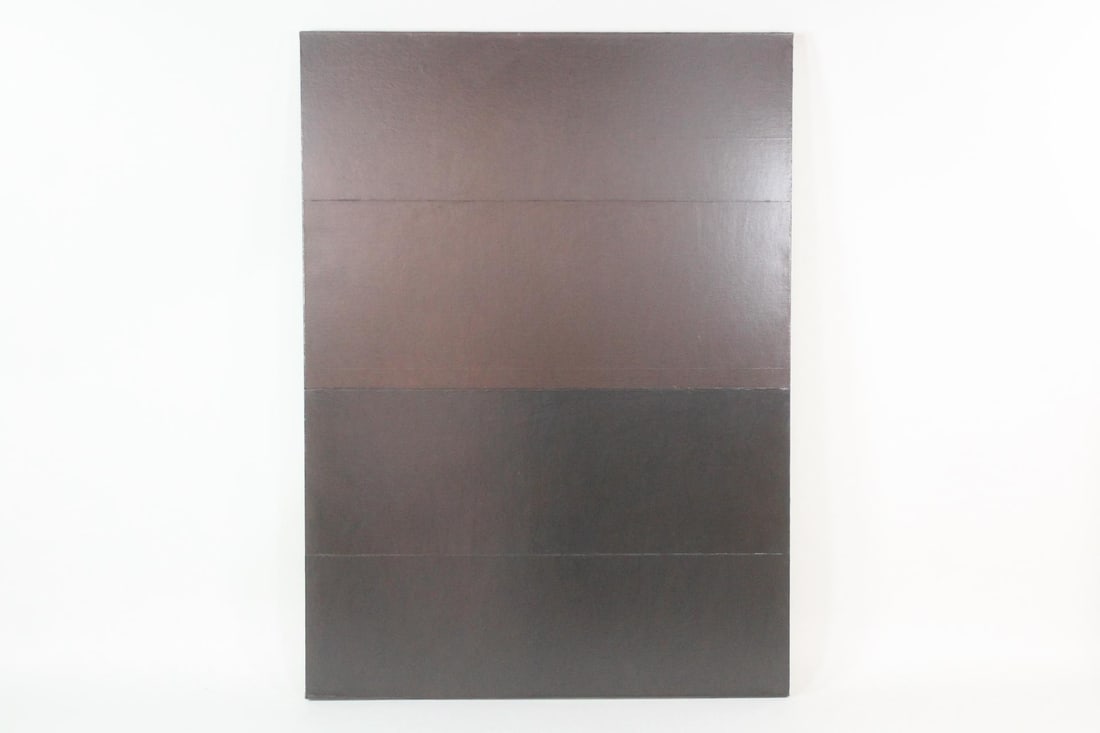 Large Clark Murray Monochromatic Minimalist Painting, Brown & Black (1 of 11)