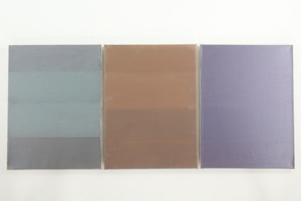 Group of 3 Clark Murray Monochromatic Minimalist Paintings