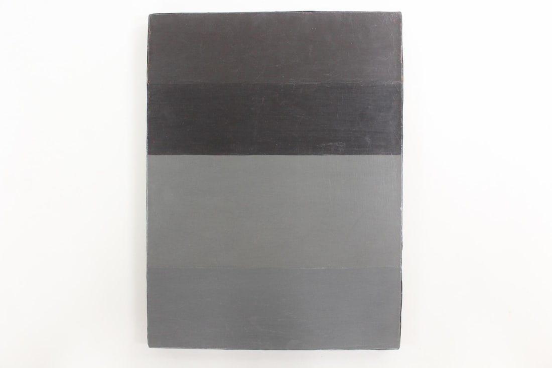Minimalist Clark Murray Monochromatic Gradient Painting, Black to Gray (1 of 8)