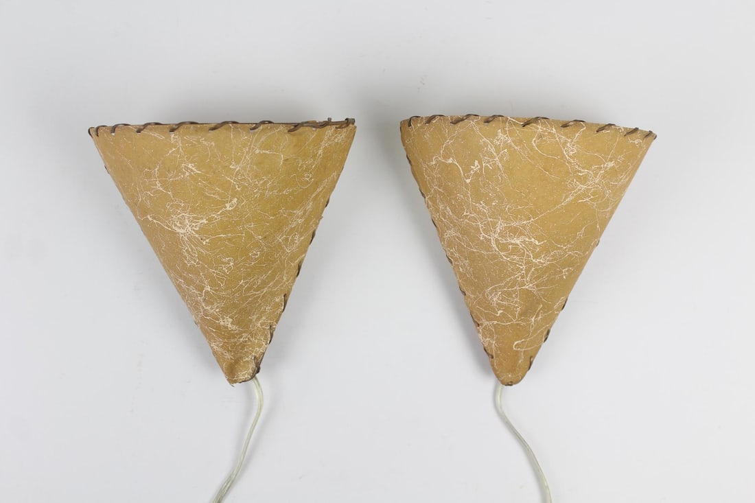 Pair of Cone Shaped Fiberglass Sconces (1 of 9)