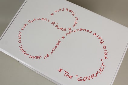 Set of 8 "Gourmet" Trio Plates by Jean Marc Gady, Gallery R'Pure