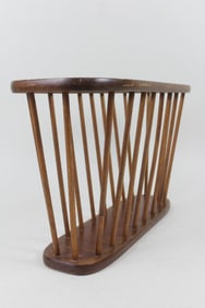 Mid-Century Modern Wood Magazine Rack