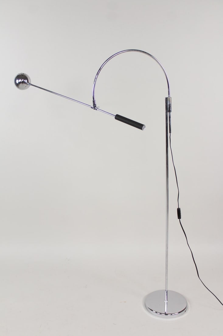 Robert Sonneman Chrome "Orbiter" Floor Lamp (1 of 11)