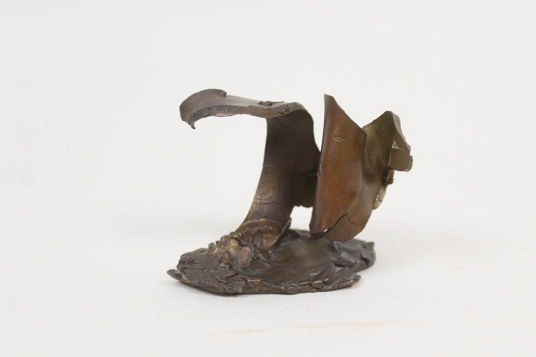 Modernist Bronze Abstract Sculpture, Tallix Foundry (1 of 8)