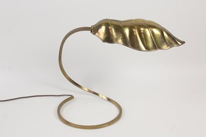 Brass Leaf Lamp, Tommaso Barbi
