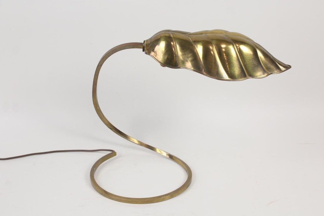Brass Leaf Lamp, Tommaso Barbi (1 of 9)