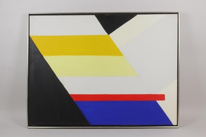 Minimalist Postmodern Abstract Painting by Peter Rappaport