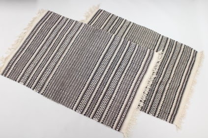 Pair of B&W Area Rugs
