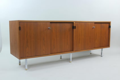Florence Knoll Credenza, Leather Pulls, 2 of 2