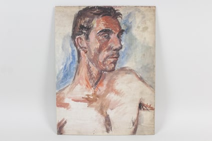 Portrait Painting of Nude Man by Stewart Wheeler