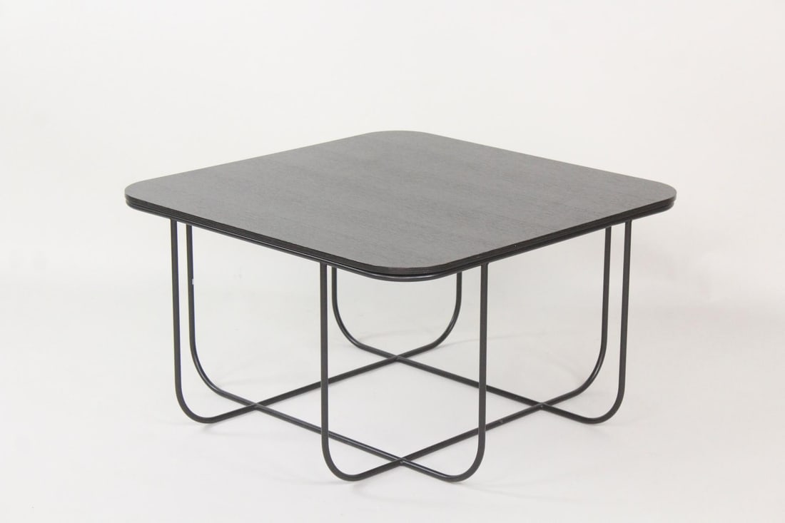 Black Wood Topped "Cage" Coffee Table by Menu (1 of 7)