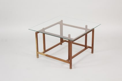 Danish Modern Teak & Glass Coffee Table, Henning Norgaard
