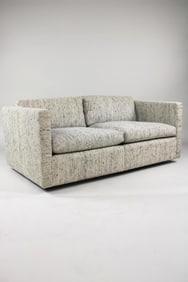 Grey 2-Seat Knoll Sofa by Charles Pfister