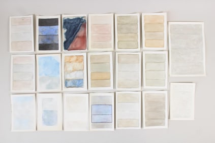 Lot of 20 Clark Murray Gradient Paintings; Blue, Gray, and Brown