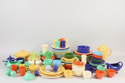 Giant 124 Piece Lot of Multicolor Fiestaware