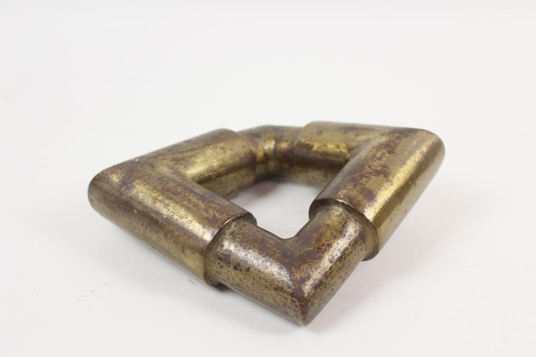 Clark Murray Minimalist Brass Abstract Pipes Sculpture (1 of 9)