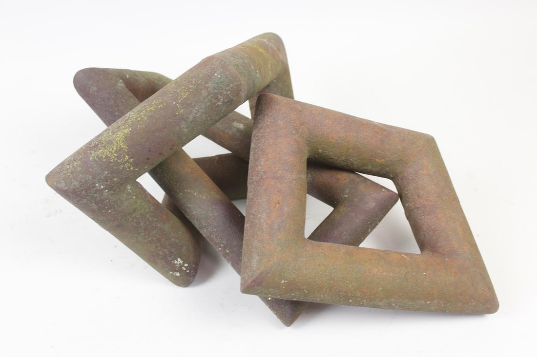 Clark Murray 3 Piece Minimalist Abstract Iron Pipes Sculpture (1 of 10)