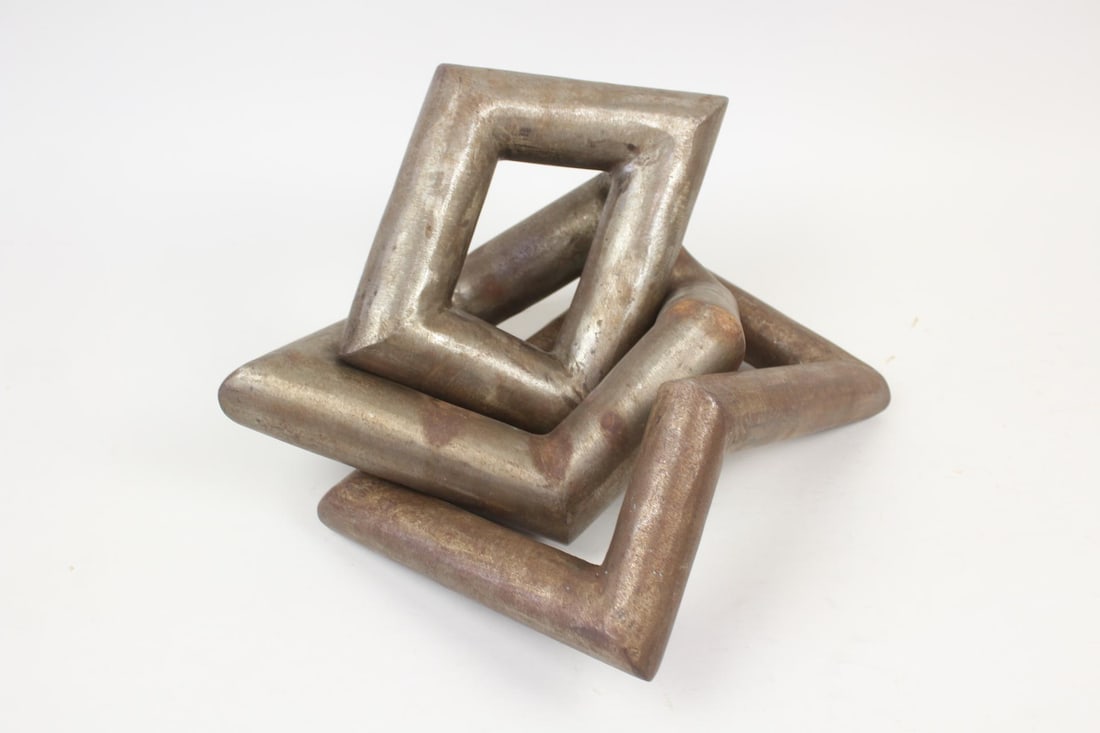 Clark Murray 3 Piece Minimalist Abstract Steel Pipes Sculpture (1 of 9)