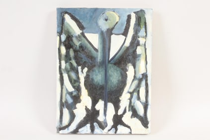 Clark Murray Modernist Painting of a Pelican