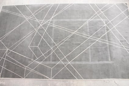 Contemporary Abstract "Quantum" Design Rug by The Rug Company