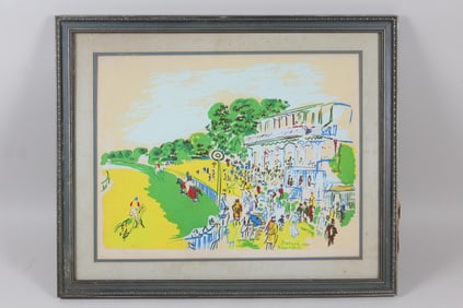 1930 Raoul Dufy Print Courses Goodwood Race Day