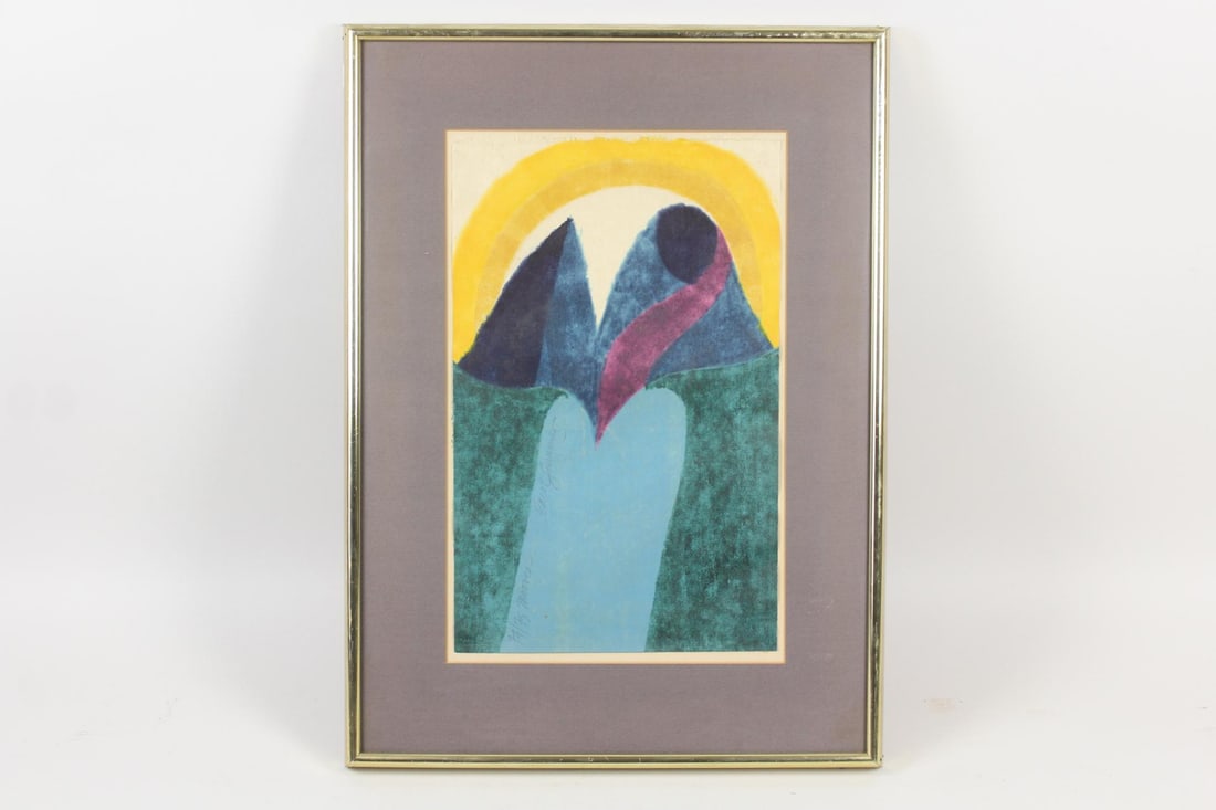 Pencil Signed Carol Summers Woodblock Print (1 of 11)