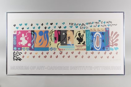 Henri Matisse Carnegie Museum Exhibition Poster 1974