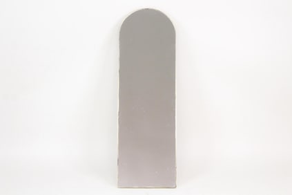 Mid-Century Modern Arch Mirror with Thin Brass Frame