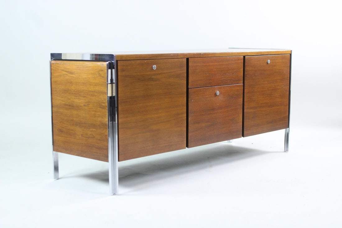 Mid-Century Modern Walnut Credenza by Alexis Yermakov for Stow Davis (1 of 12)